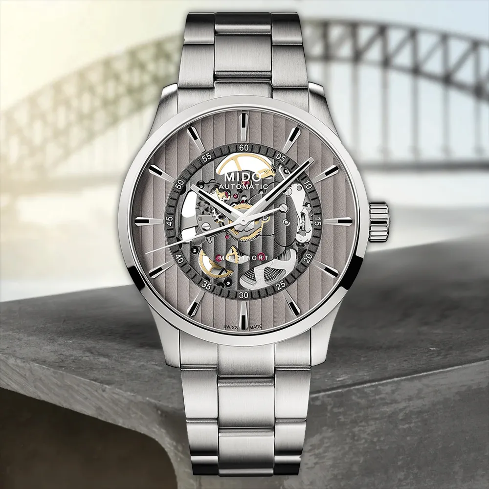 MIDO美度 MULTIFORT 先鋒系列 鏤空機械腕錶 42mm / M0384363606100 歷史價格詳細信息