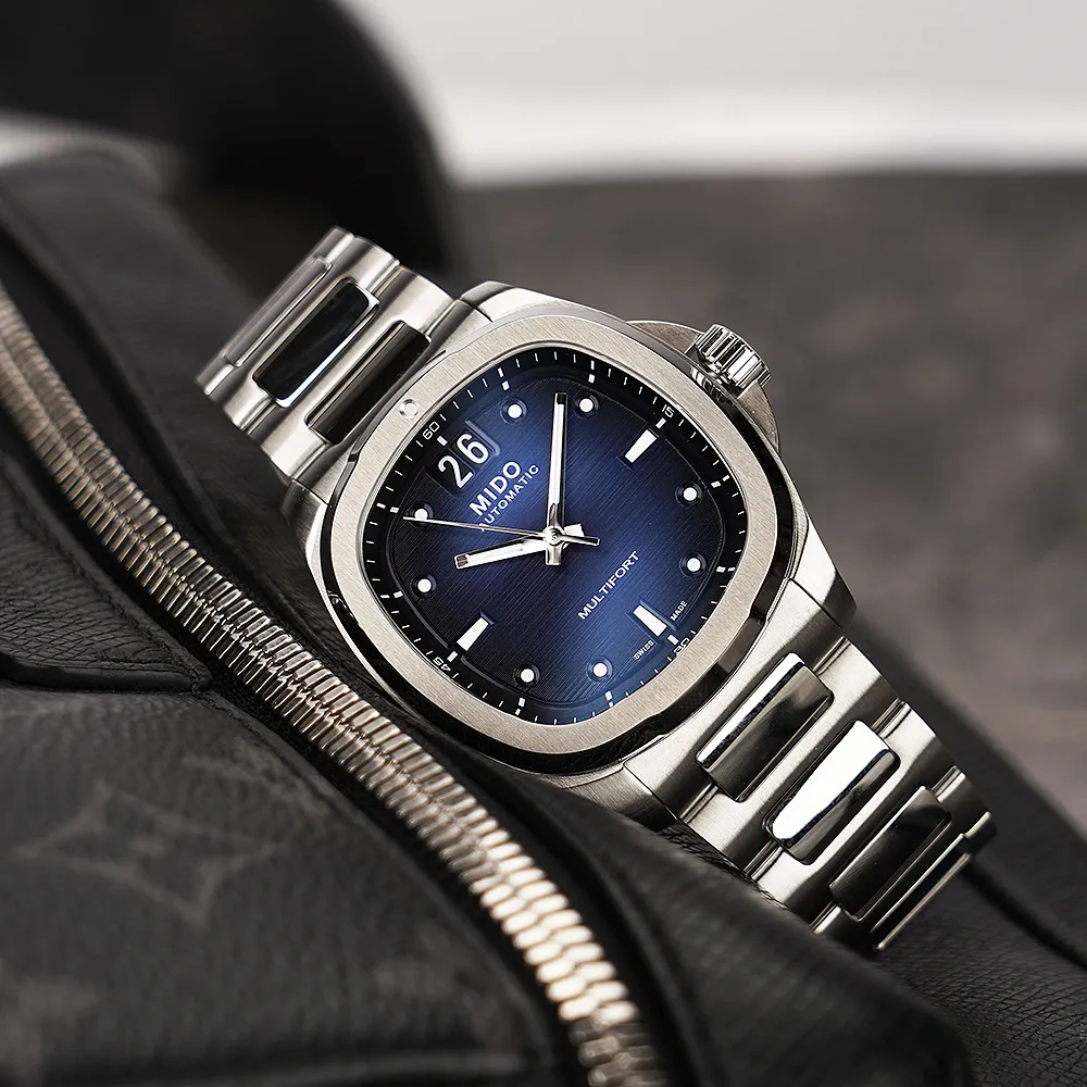 MIDO 美度 Multifort 先鋒TV機械女錶-漸層藍/35mm(M0493071104100) 歷史價格詳細信息