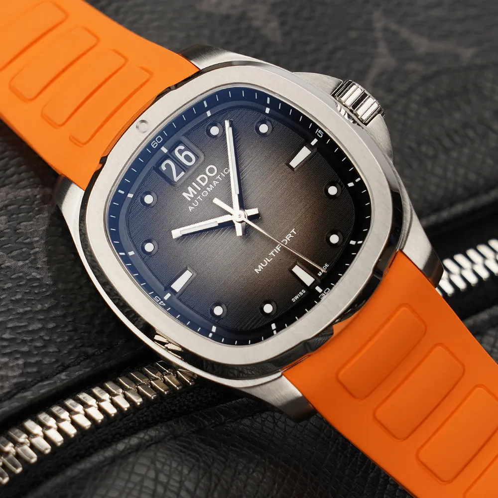 MIDO 美度 Multifort 先鋒TV機械女錶-漸層藍/35mm(M0493071104100) 歷史價格詳細信息