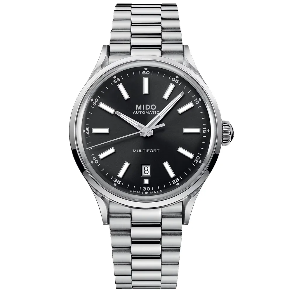 MIDO 美度 Multifort 先鋒系列80小時動力機械錶-銀/40mm M0404071103100 歷史價格詳細信息