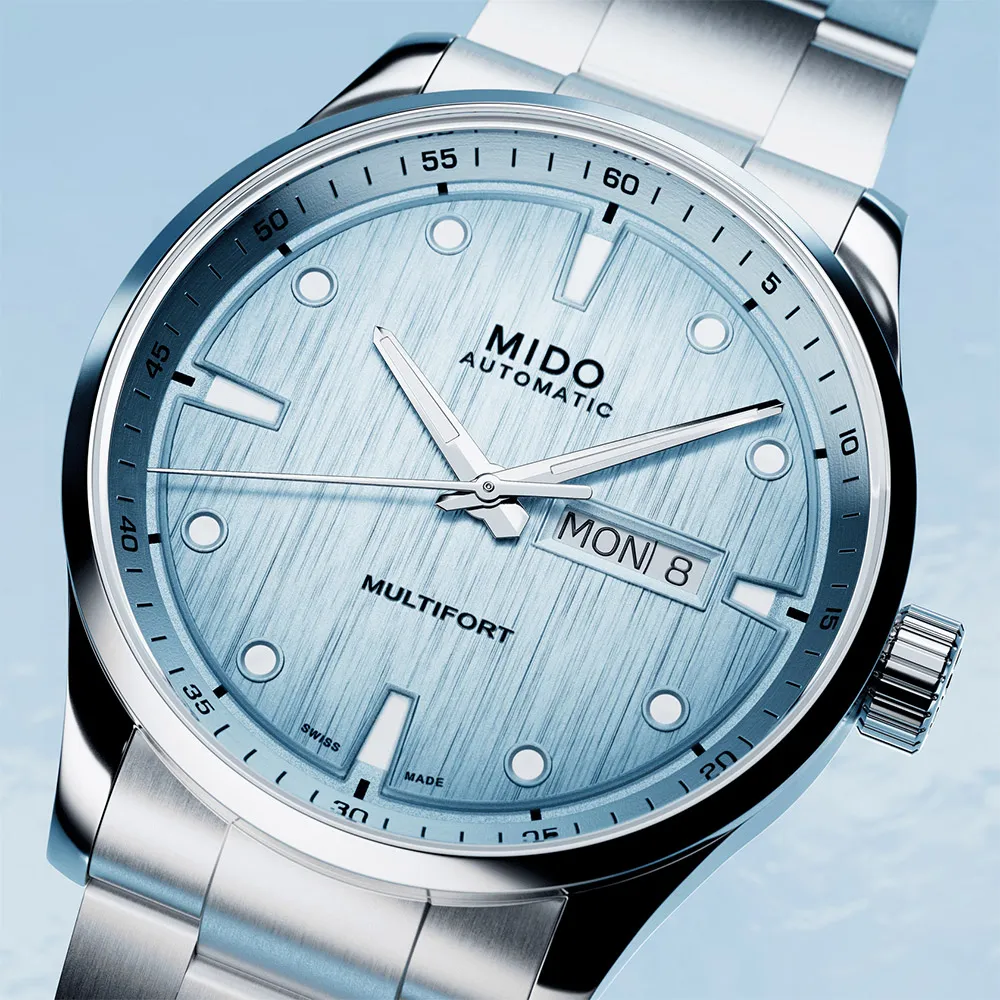 MIDO 美度 Multifort M 先鋒系列動力儲存80小時機械錶/冰川藍/42mm/M0384301104100 歷史價格詳細信息