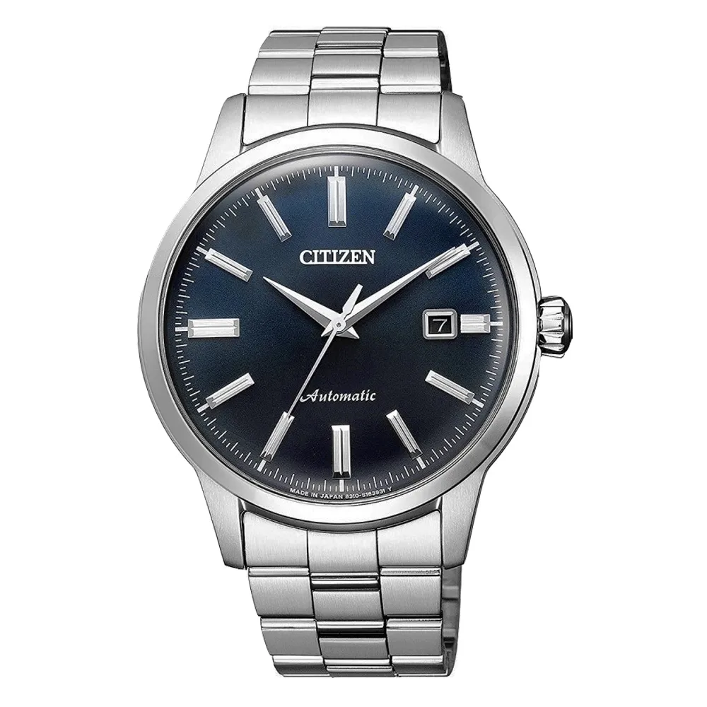 CITIZEN Mechanical 正能量動力儲存機械紳士腕錶-銀X藍 歷史價格詳細信息