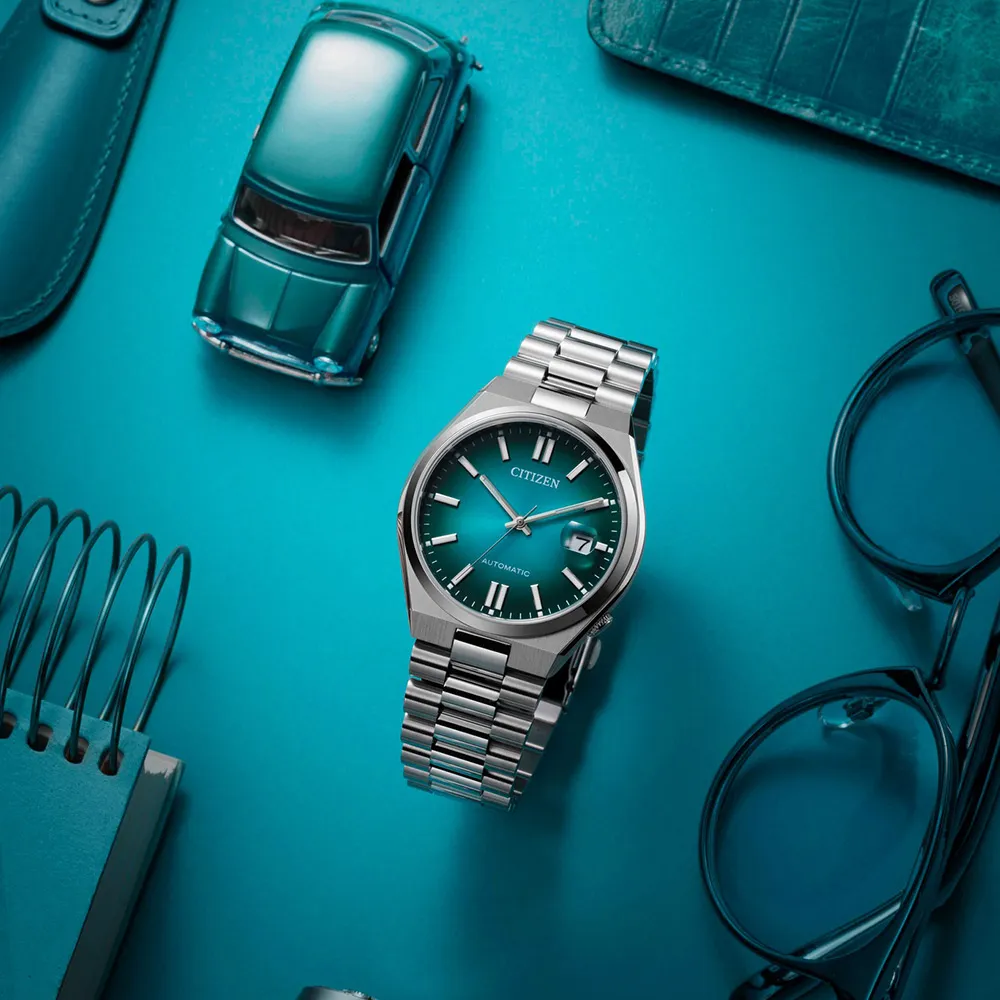 【CITIZEN】星辰 NJ0151-88X 青春撞色 日期顯示 鋼錶帶 機械男錶 湖水綠/銀 40mm 歷史價格詳細信息