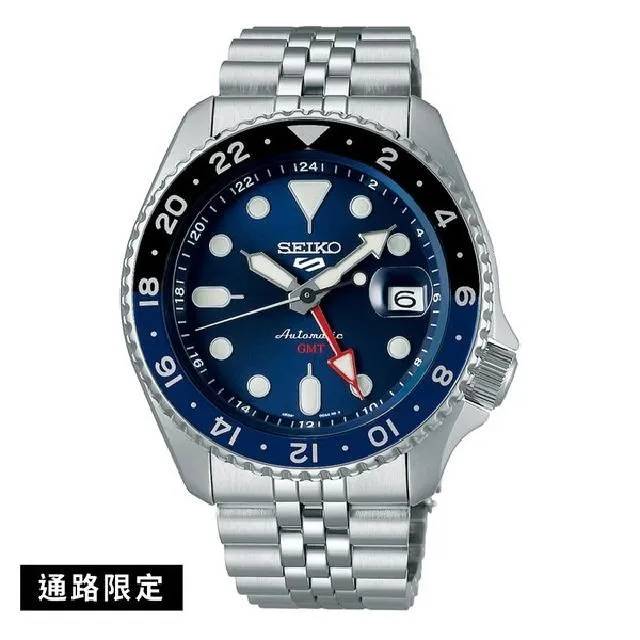 【SEIKO】精工 5 Sports SSK005K1 鋼錶帶 GMT機械男錶 4R34-00A0U 橘/銀 42.5mm 歷史價格詳細信息