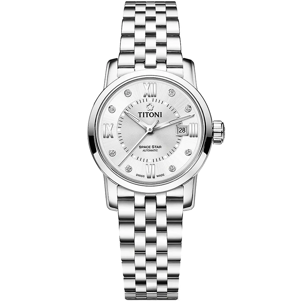 TITONI 梅花錶 天星系列機械錶(83638 S-608)-銀/40mm 歷史價格詳細信息