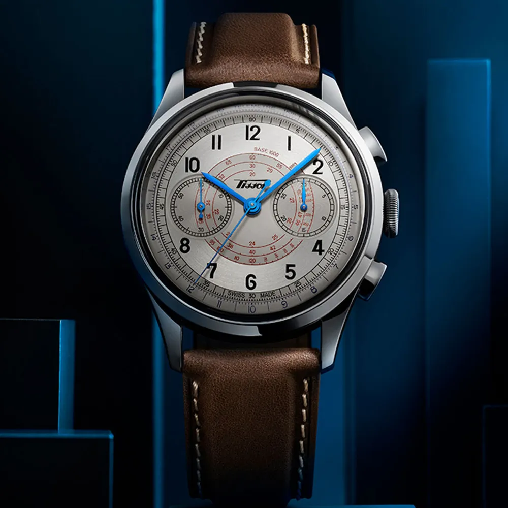 TISSOT天梭 Telemeter 1938 復刻計時機械腕錶 42mm/T1424621605200 歷史價格詳細信息