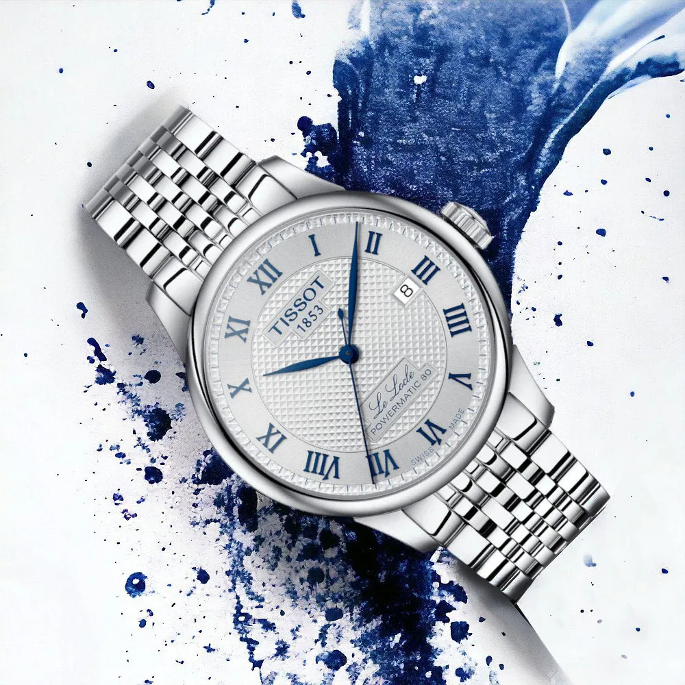 TISSOT 天梭 LELOCLE 力洛克20週年動力儲存機械錶/39.3mm/T0064071103303 歷史價格詳細信息