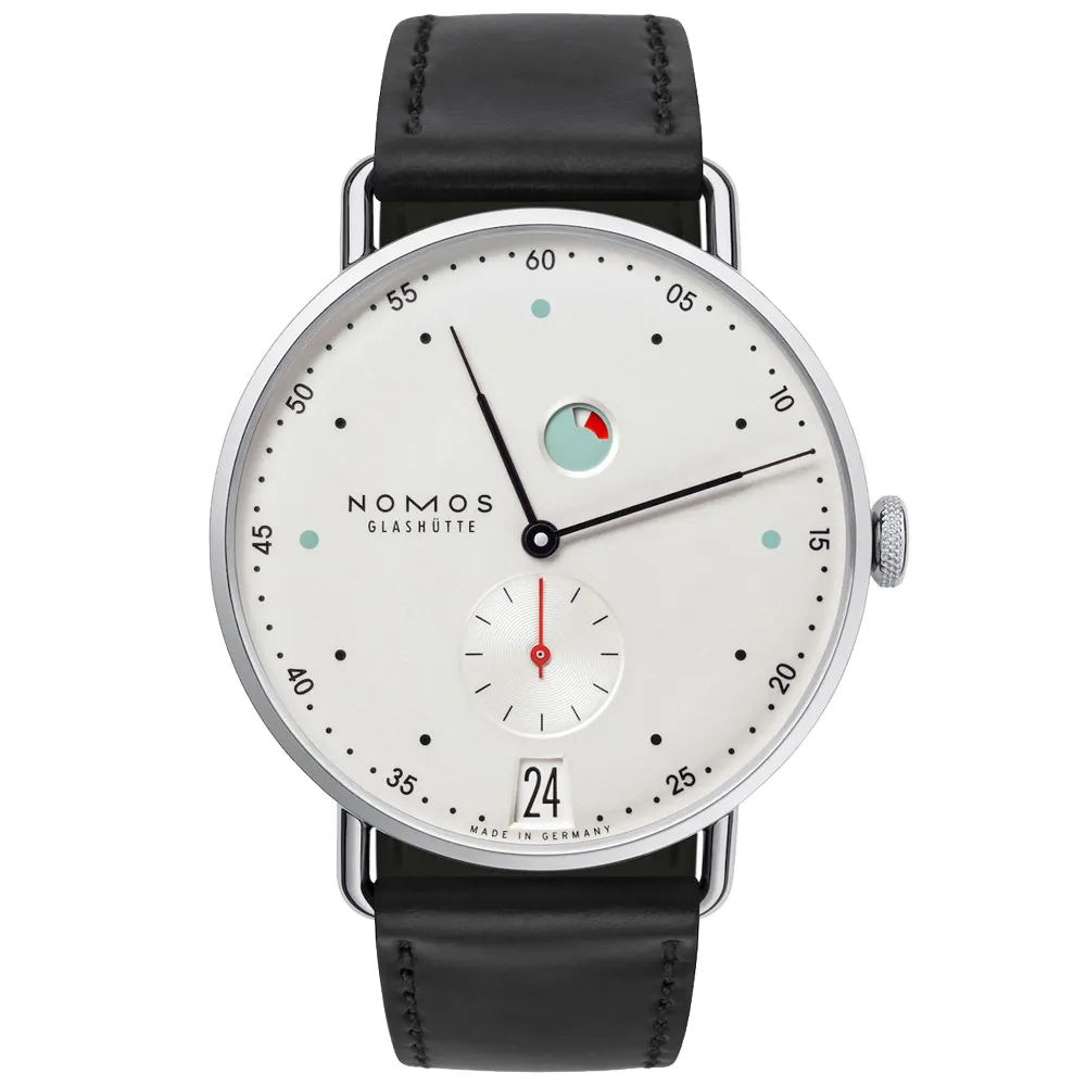 NOMOS Metro系列 手動上鍊 動力儲存顯示 機械腕錶 37mm/1101 歷史價格詳細信息