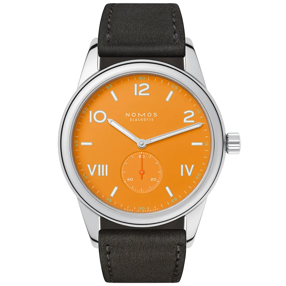 NOMOS Club系列 手動上鍊 小秒針 時尚機械腕錶 38.5mm/726.GB 歷史價格詳細信息