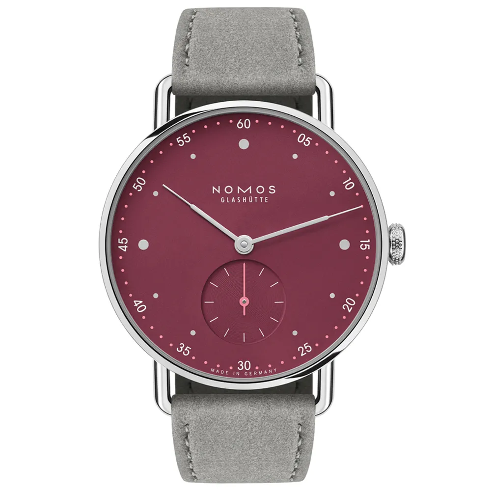 NOMOS Metro系列 手動上鍊 動力儲存顯示 機械腕錶 37mm/1101 歷史價格詳細信息