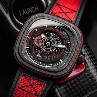 SEVENFRIDAY 限量紅色碳纖維 機械錶 P3C/04 歷史價格詳細信息