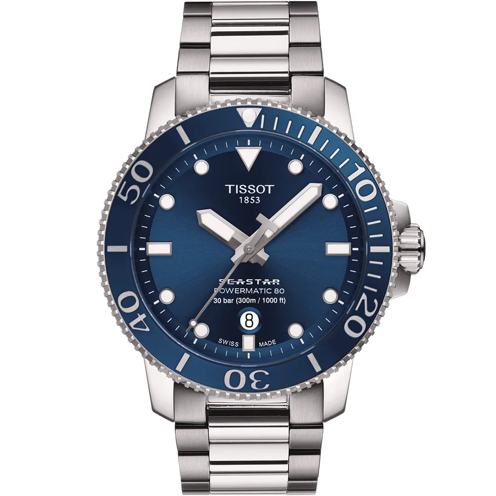 TISSOT 天梭 Seastar 海星300米陶瓷框潛水機械錶(T1204071704100) 歷史價格詳細信息
