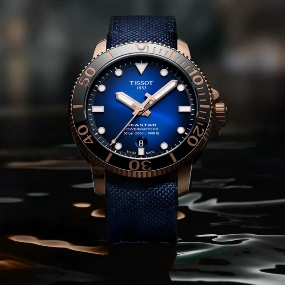 TISSOT天梭 SEASTAR1000 海洋之星 潛水機械腕錶 40mm/T1208073704100 歷史價格詳細信息