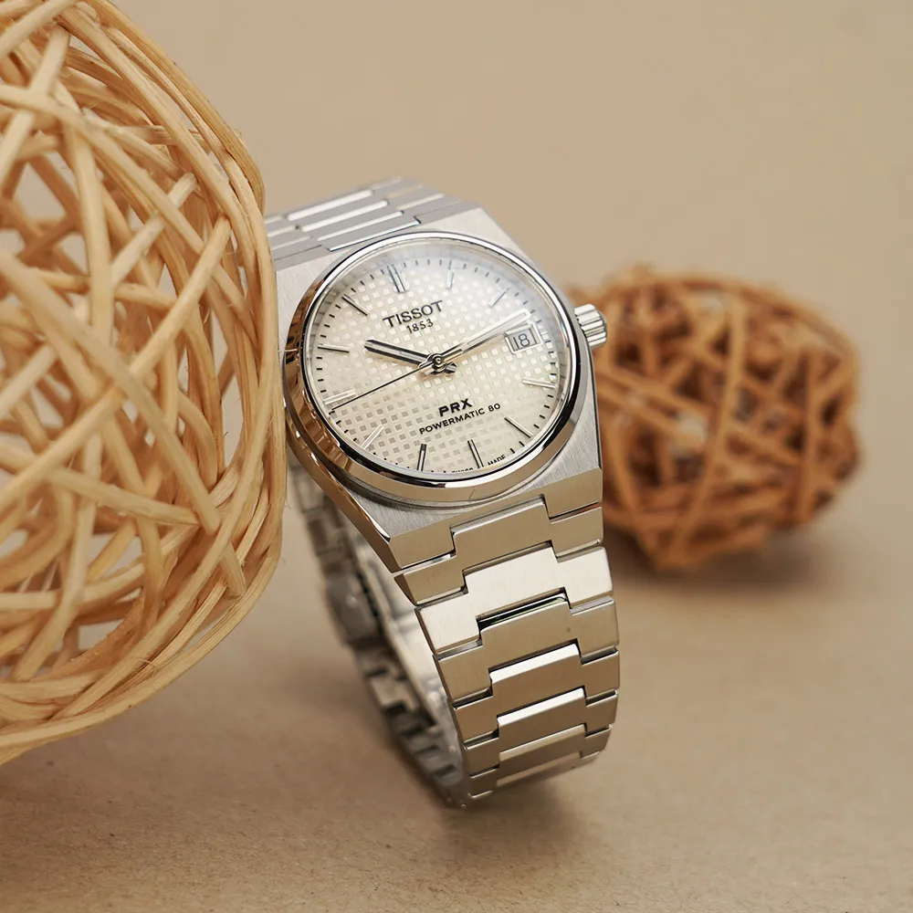 TISSOT 天梭 PRX系列 T1372071105100 70年代復刻機械錶女錶-黑/35mm 歷史價格詳細信息