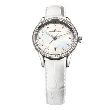 艾美mauricelacroix石英錶，金屬部分是包金處理，功能正常，全新電池 歷史價格詳細信息