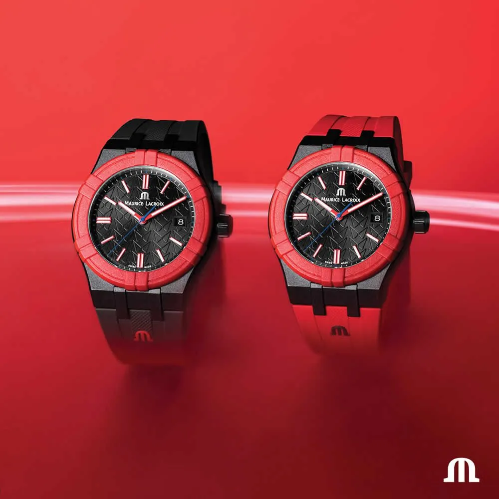 MAURICE LACROIX AI2008-BBB11-300-0 艾美錶 石英錶 40mm AIKON 白色面盤 橡膠錶帶 歷史價格詳細信息
