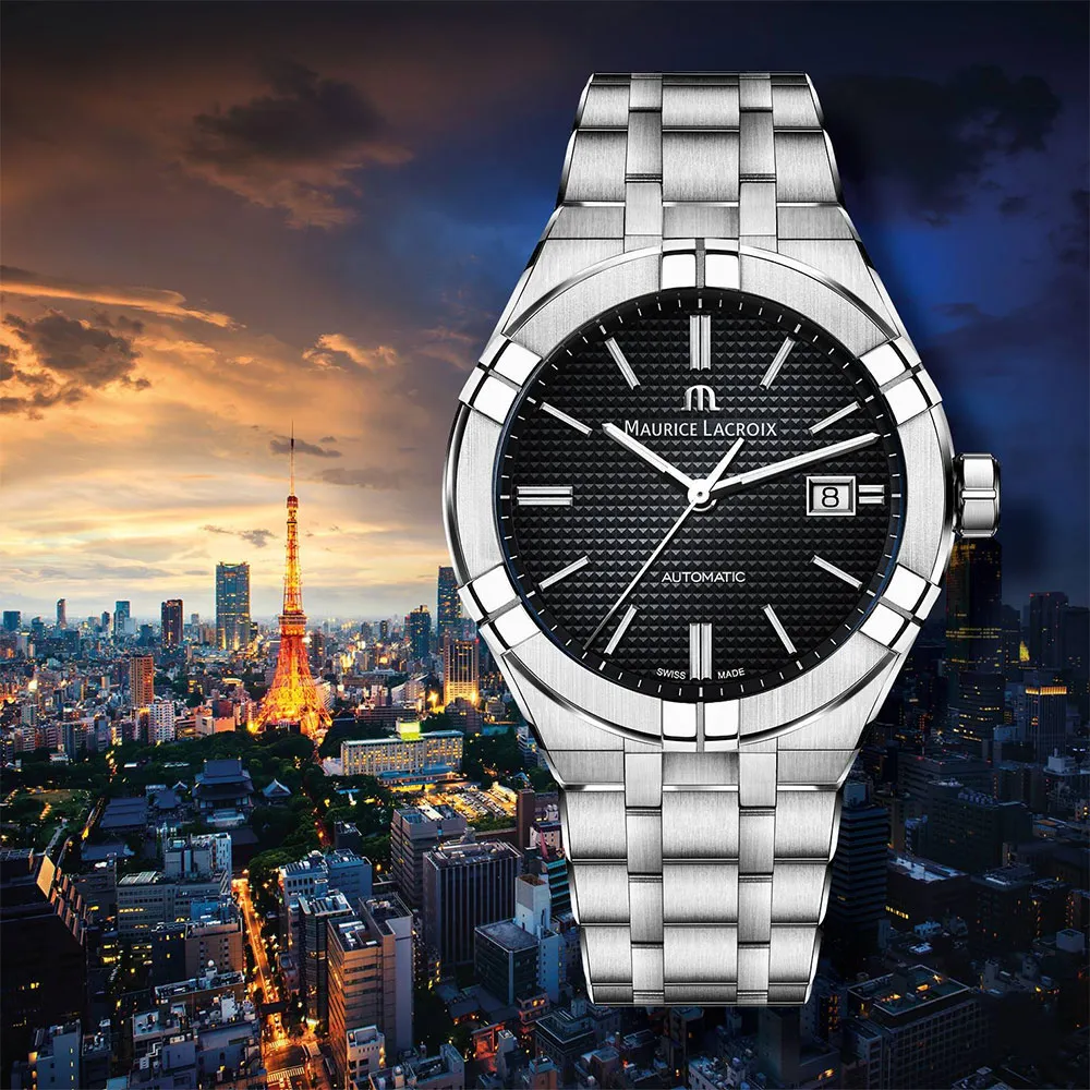 Maurice Lacroix 艾美錶 AIKON Tide 晶鑽粉色海洋環保材質手錶 AI2008-EEEE1-3A0-0 歷史價格詳細信息