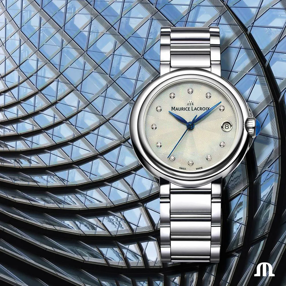 艾美mauricelacroix石英錶，金屬部分是包金處理，功能正常，全新電池 歷史價格詳細信息