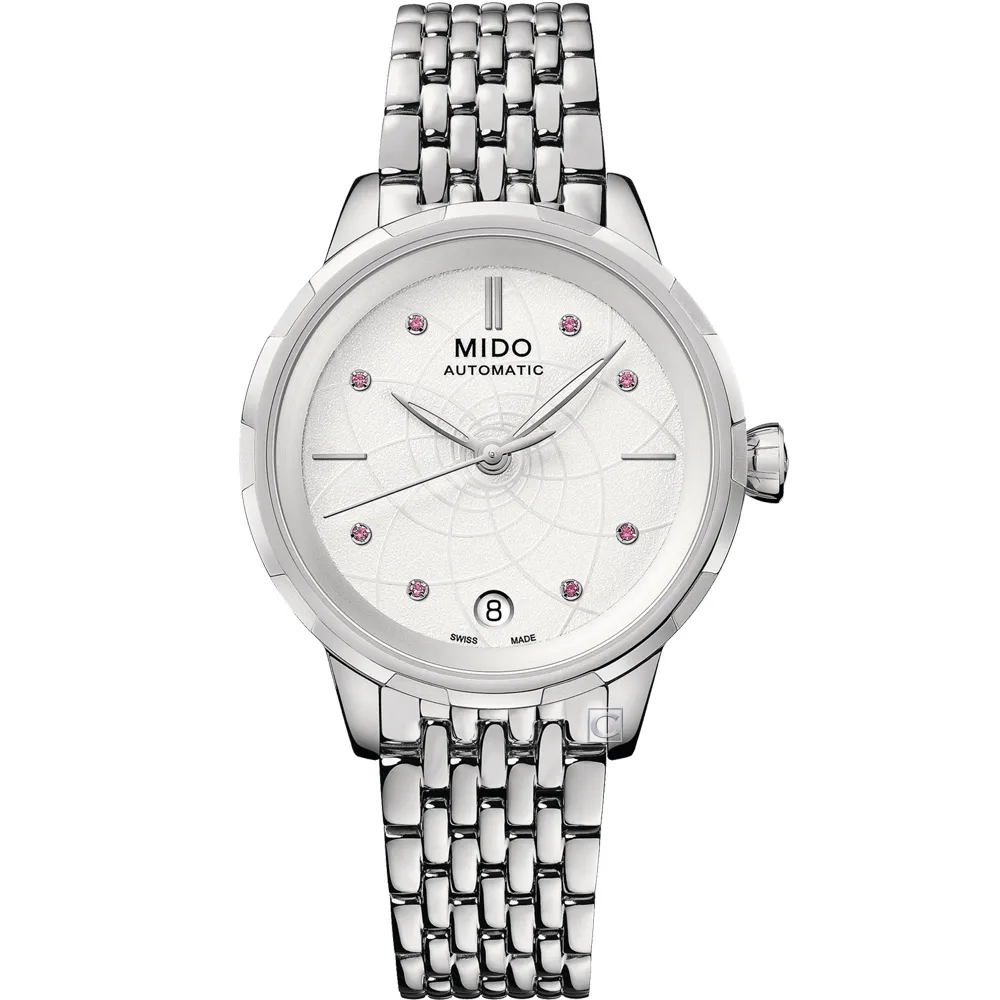 MIDO 美度 花雨系列雅緻蓮花機械錶-M0432073601100/粉34mm 歷史價格詳細信息