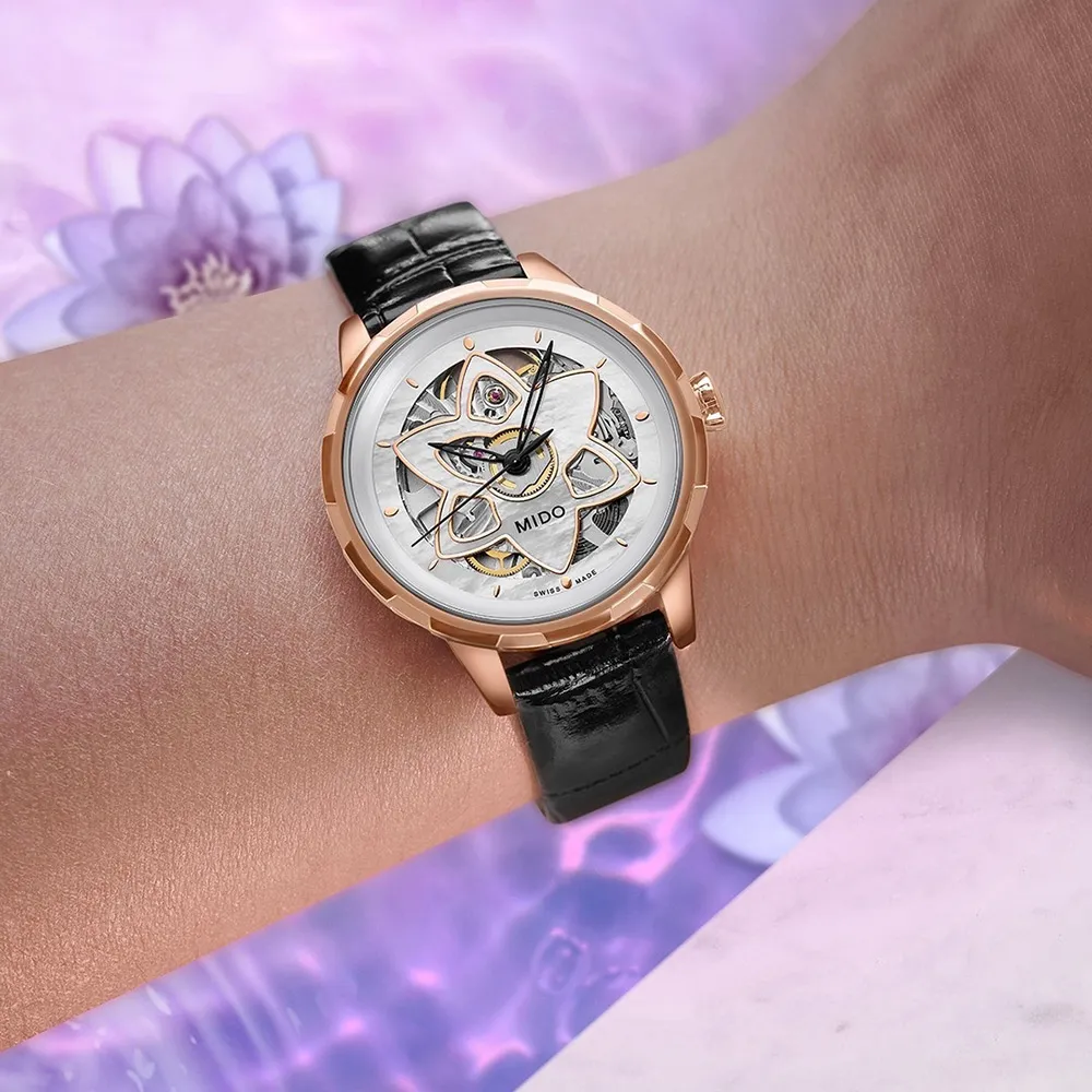 MIDO 美度 Rainflower 花雨系列機械女錶-銀/34mm M0432071101100 歷史價格詳細信息