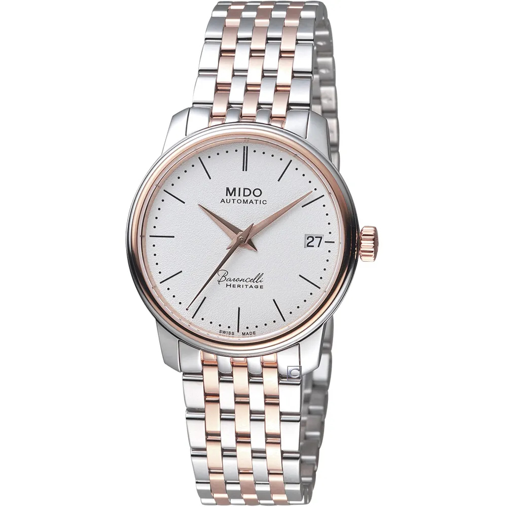 MIDO 美度錶 BARONCELLI 永恆系列 簡約時尚機械女錶-M0272073626000/33mm 歷史價格詳細信息