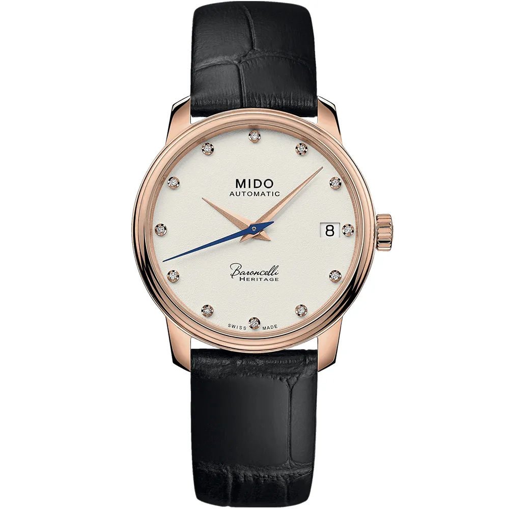 MIDO 美度 Baroncelli 永恆系列鈦游絲超薄復刻款機械錶/黑X玫瑰金/39mm/M0274073605100 歷史價格詳細信息