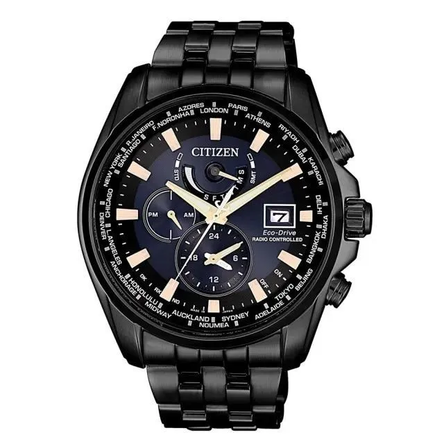 CITIZEN 星辰 GENTS 光動能 電波對時 三眼碼錶計時腕錶-藍43mm(AT8260-85L) 歷史價格詳細信息