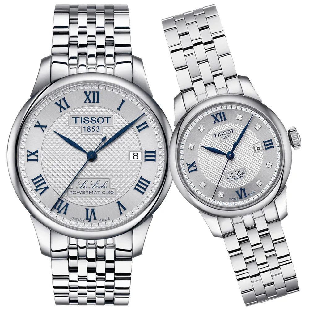 TISSOT 天梭 LELOCLE 力洛克20週年動力儲存機械錶/39.3mm/T0064071103303 歷史價格詳細信息