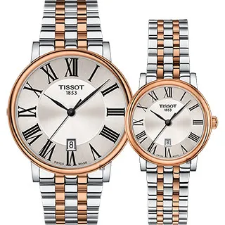TISSOT 天梭 Carson 羅馬石英女錶-黑/30mm T1222101603300 歷史價格詳細信息