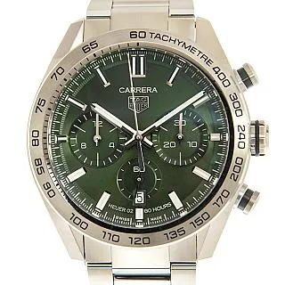 TAG HEUER 豪雅 CARRERA 計時銀面皮帶紳士款(CAV511B.FC6225)x43mm 歷史價格詳細信息
