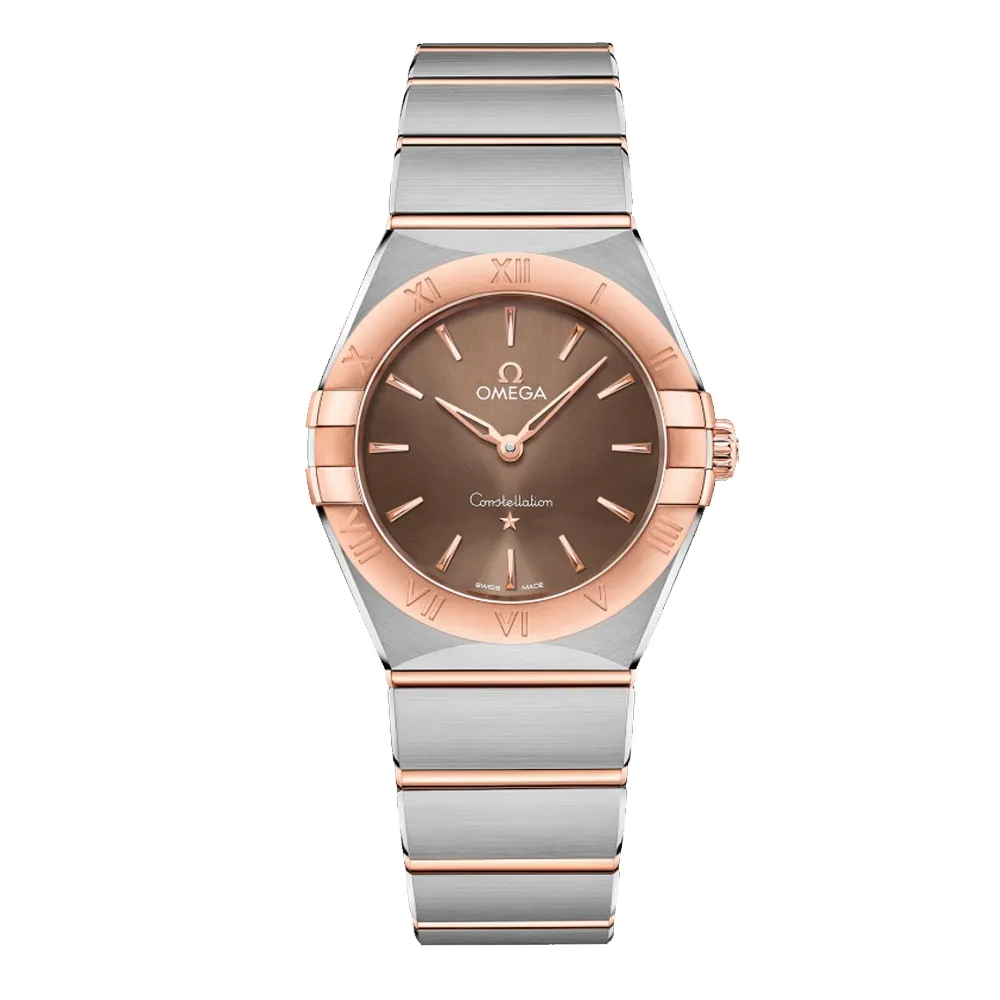 Omega 歐米茄 星座系列石英女仕腕錶(131.10.28.60.60.001)x抹茶綠x28mm 歷史價格詳細信息