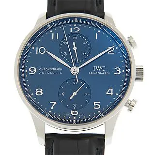IWC 萬國錶 葡萄牙計時腕錶(IW371606)x藍x41mm 價格比較,價格查詢,歷史價格詳細信息