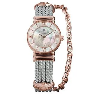 CHARRIOL夏利豪ST-TROPEZ經典鎖鍊手鐲腕錶(ST25SD.500.009)x銀x25mm 歷史價格詳細信息
