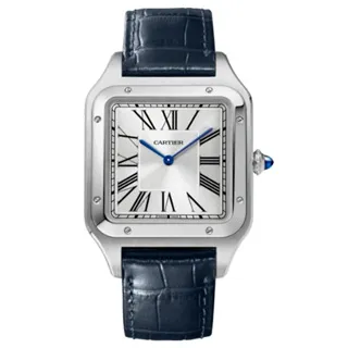 CARTIER 卡地亞 SANTOS-DUMONT玫瑰金羅馬數字皮帶超大型款(W2SA0017)x 46.6mm 歷史價格詳細信息