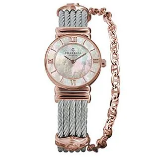 CHARRIOL夏利豪ST-TROPEZ經典鎖鍊手鐲腕錶(ST25SD.500.009)x銀x25mm 歷史價格詳細信息