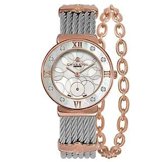 CHARRIOL夏利豪ST-TROPEZ經典鎖鍊手鐲腕錶(ST25SD.500.009)x銀x25mm 歷史價格詳細信息