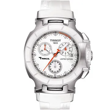 TISSOT T-RACE LADY 計時陶瓷真鑽腕錶-白/36mm T0482172701600 歷史價格詳細信息