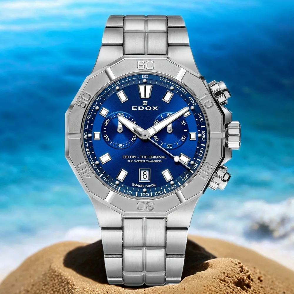 EDOX 伊度 Delfin 海豚200米潛水計時手錶-43mm(E10113.3CA.NIN) 歷史價格詳細信息
