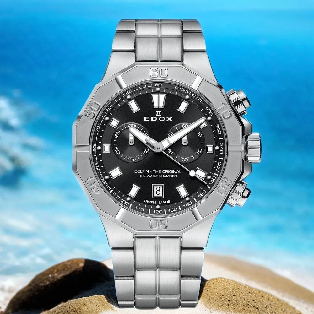 EDOX 伊度 Delfin 海豚200米潛水計時手錶-43mm(E10113.3CA.NIN) 歷史價格詳細信息