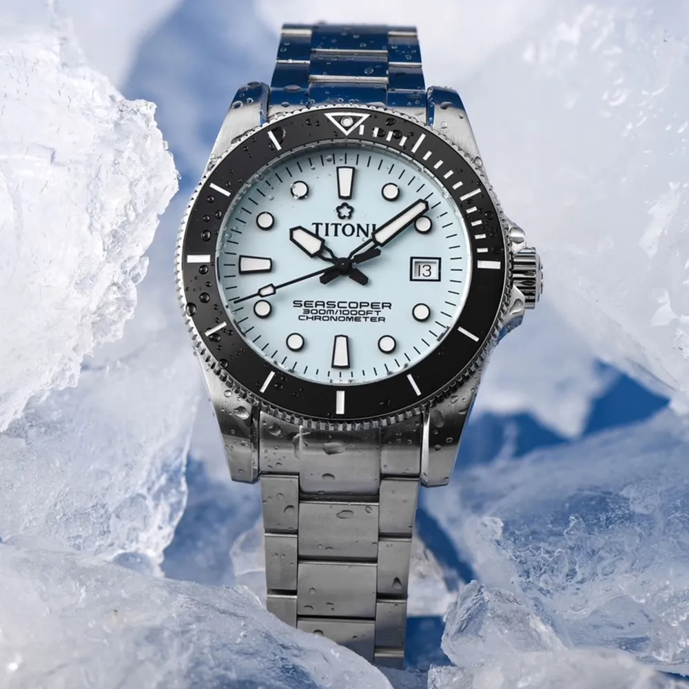 TITONI梅花錶 海洋探索 SEASCOPER 300 限量DLC 天文台 陶瓷圈機械套錶 42mm/83300B-BK-R-716 歷史價格詳細信息