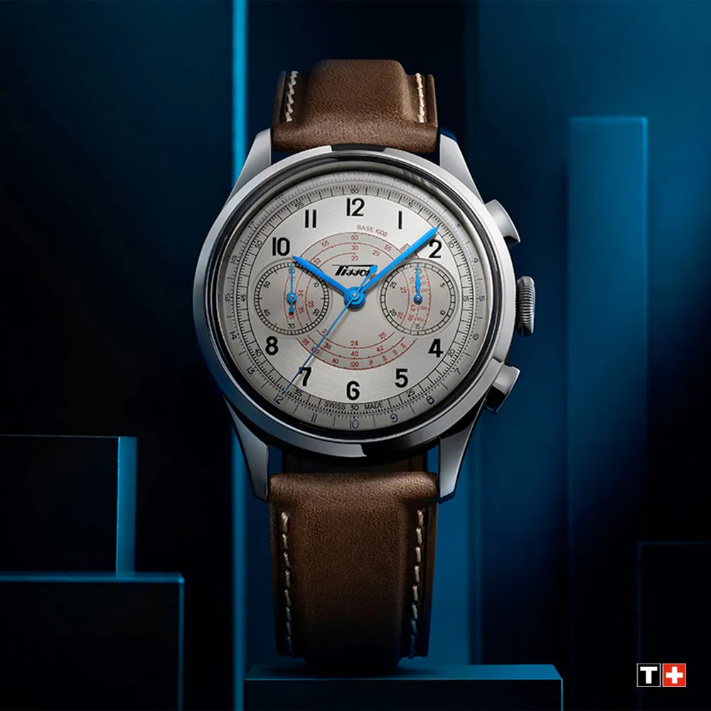 TISSOT天梭 Telemeter 1938 復刻計時機械腕錶 42mm/T1424621605200 歷史價格詳細信息