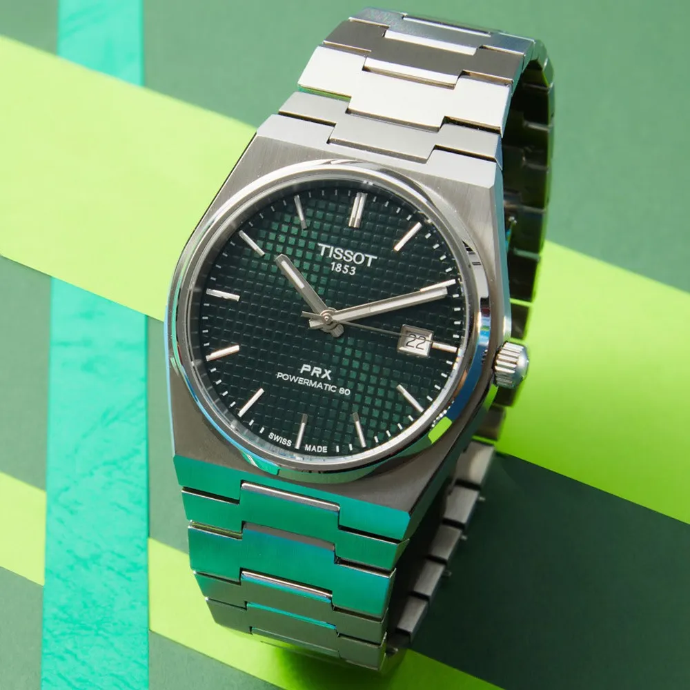 TISSOT天梭 PRX系列 簡約復古機械腕錶-漸層黑 40mm / T1374071105101 歷史價格詳細信息
