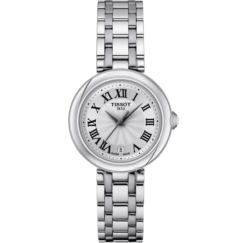 TISSOT天梭 Bellissima 玫瑰金羅馬機械腕錶 29mm / T1262073601300 歷史價格詳細信息