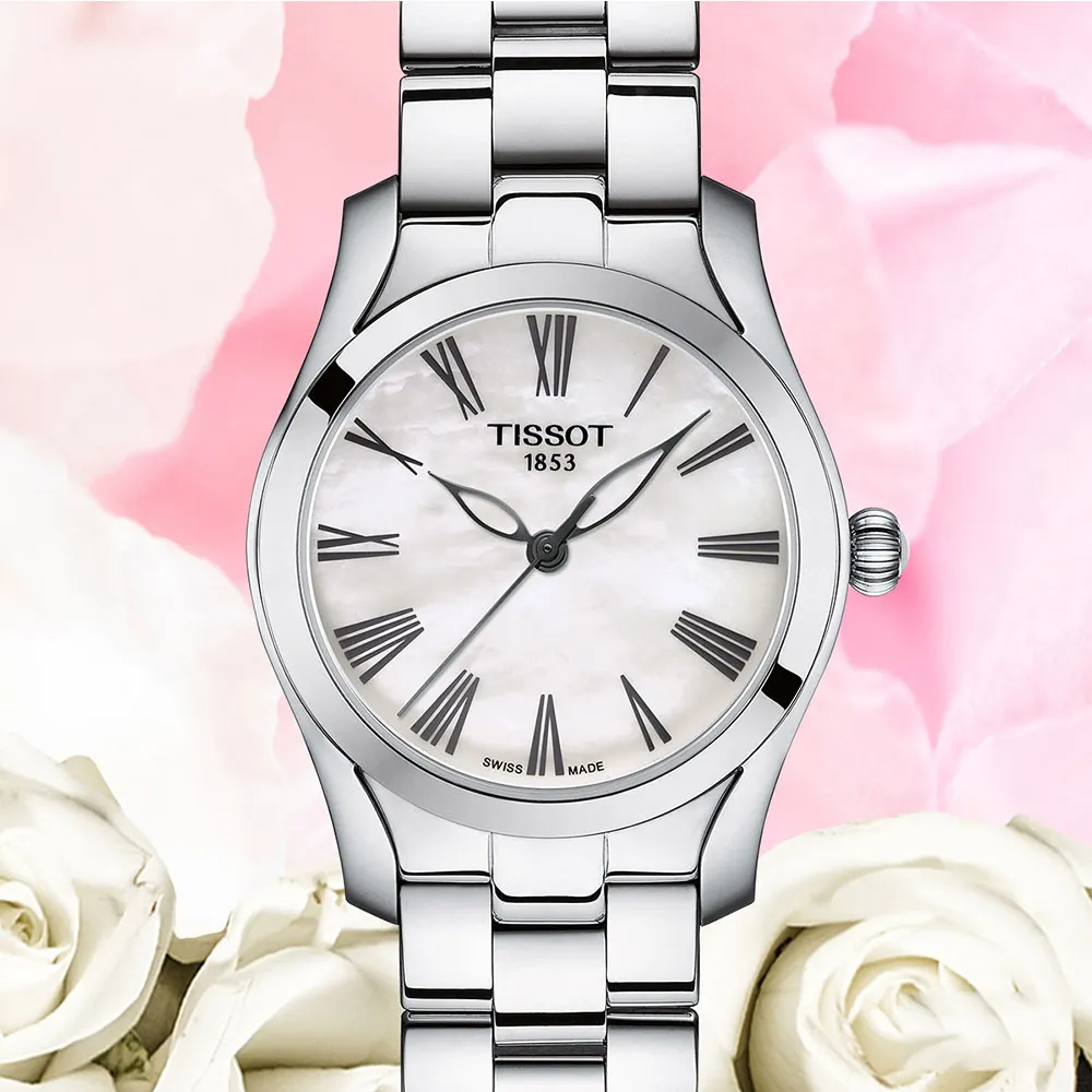 TISSOT 天梭 T-Wave 海浪系列心漾女錶-30mm T1122102211301 歷史價格詳細信息