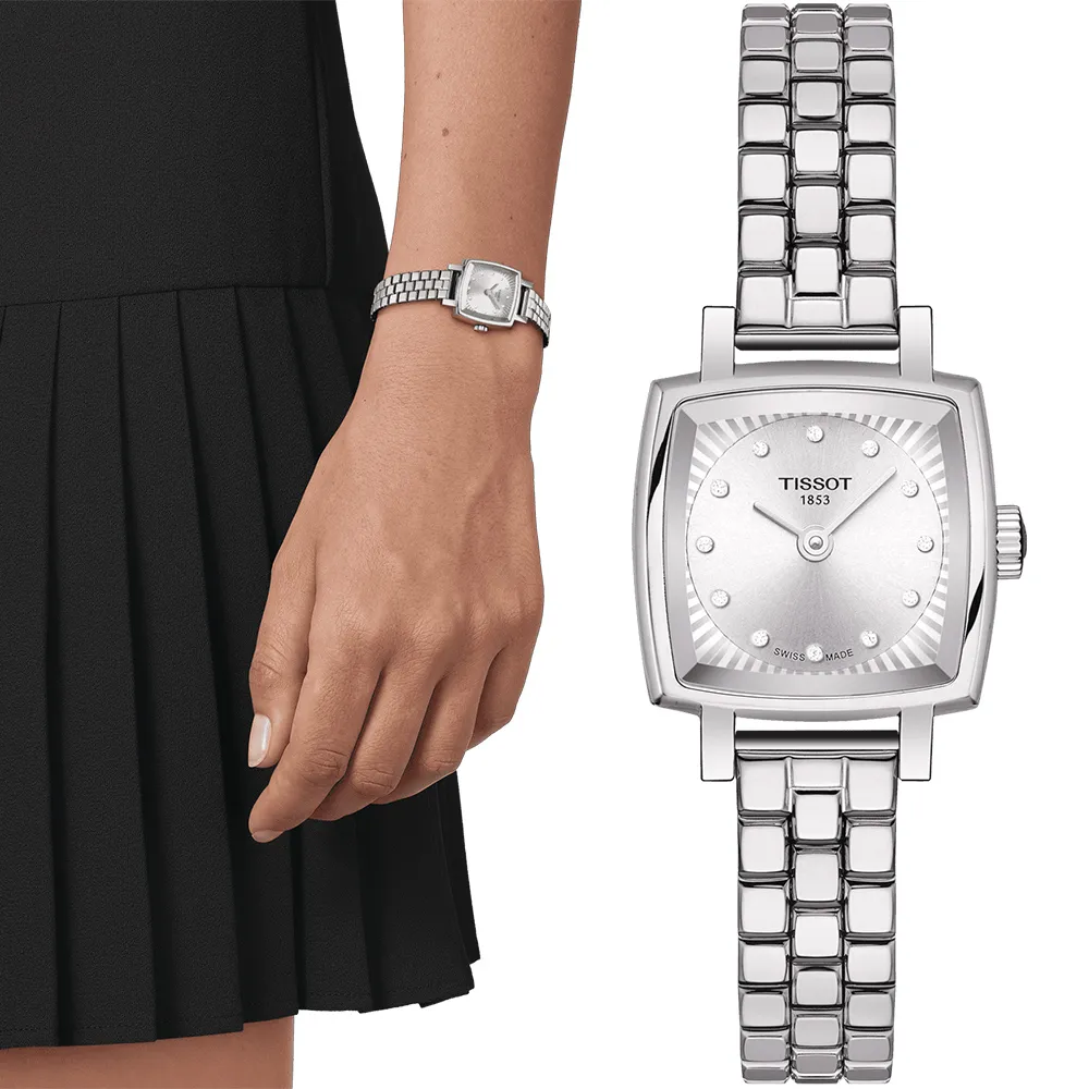 TISSOT天梭 LOVELY SQUARE 動人心弦米蘭帶女錶-20mm T0581091104100 歷史價格詳細信息