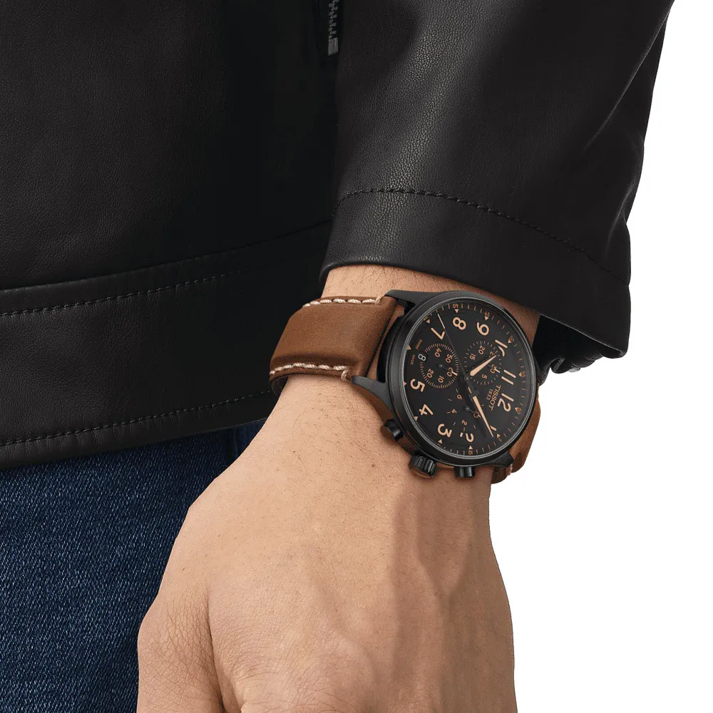 TISSOT 天梭 官方授權 韻馳系列 XL 三眼計時碼錶腕錶-T1166173604200/藍 45mm 歷史價格詳細信息