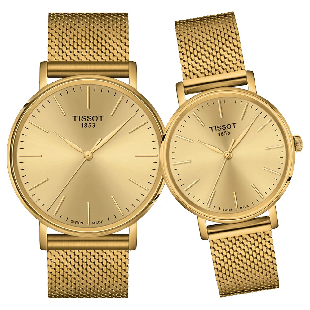 TISSOT 天梭 EVERYTIME 經典米蘭時尚男錶/金/40mm/T1434103302100 歷史價格詳細信息