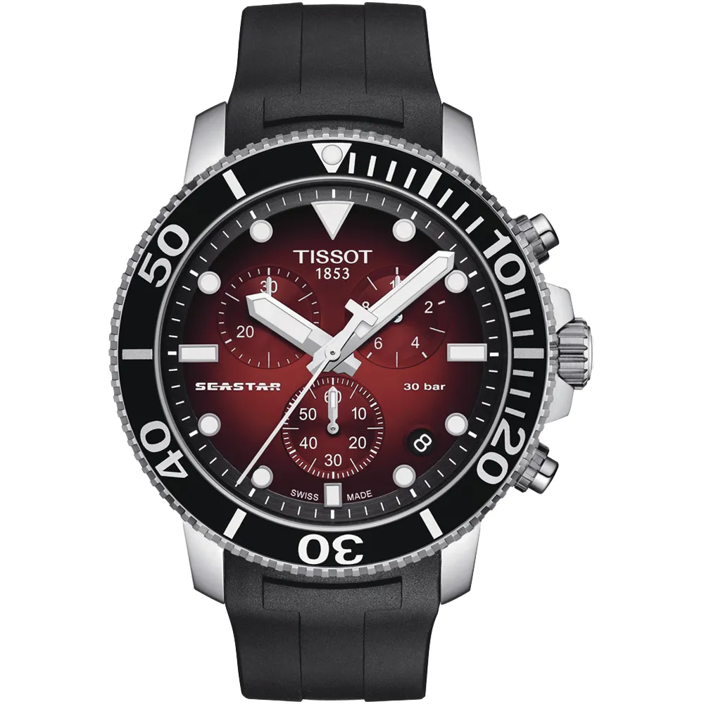 TISSOT 天梭  Seastar 1000 海洋之星300米潛水機械錶-灰/43mm T1204071108101 歷史價格詳細信息