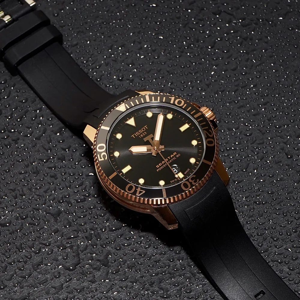 TISSOT 天梭 Seastar 海星300米陶瓷框潛水機械錶(T1204071704100) 歷史價格詳細信息