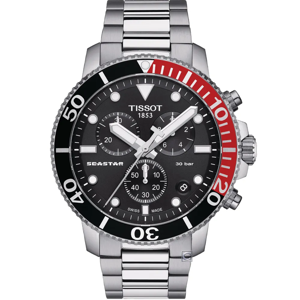 TISSOT SEASTAR 海星計時潛水錶 T1204171105100 45.5mm 歷史價格詳細信息
